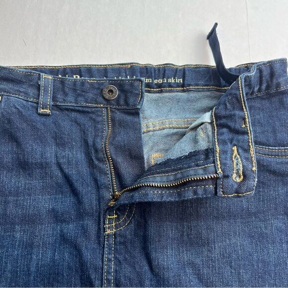 Girl's L.L. Bean Double Denim Jean Skirt Size 15 Blue - Picture 4 of 8